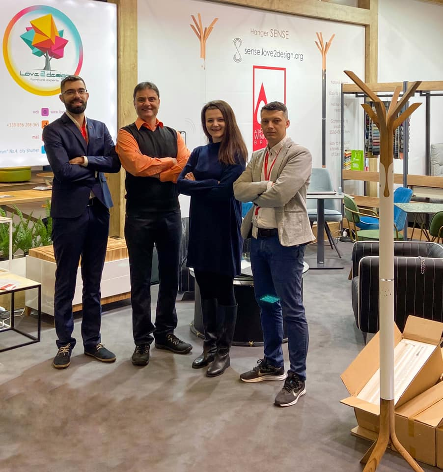 Екипът на Love 2 Design на изложение imm cologne 2020